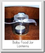 baby food jar lanterns