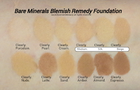 BareMinerals Blemish Foundation; Review & Swatches of Shades