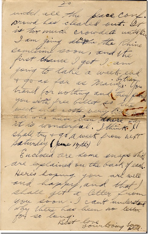 1 June 1919 20 1 June 1919 20