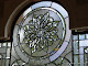 Close up of custom hand beveled bathroom window in Los Gatos, CA.