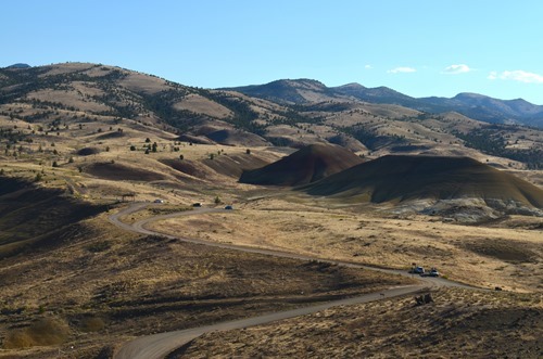 Carroll Rim Trail views Painted Hills John Day Fossil Beds