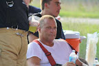 Firefighter Allen Kitts in Rehab Area