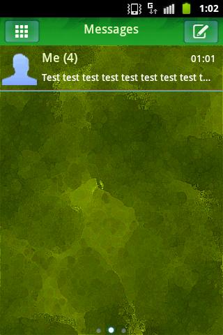 短信主題綠色自然 GO SMS Theme Green