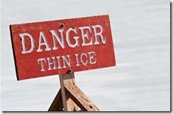 danger thin ice