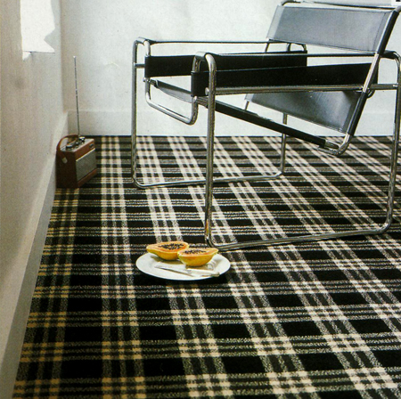 From Living Etc. -- this picture shows how gorgeous tartan patterns are.