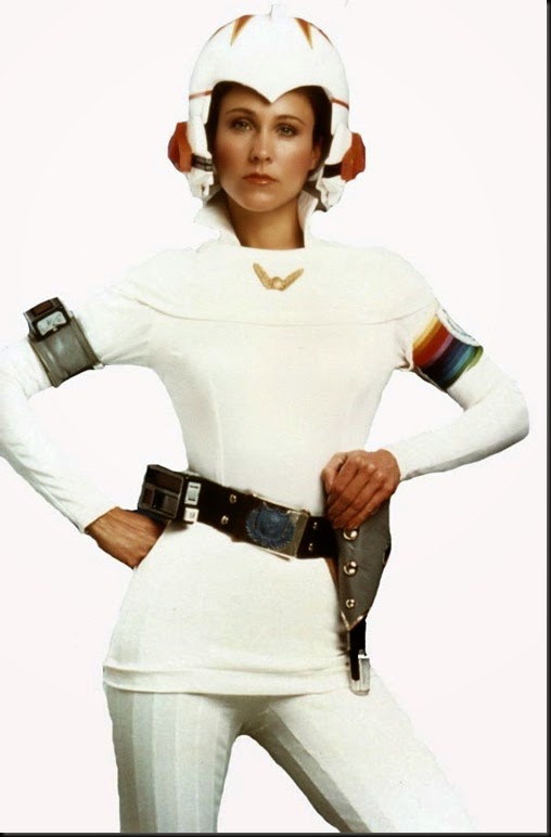 Erin Gray as “Colonel Wilma Deering”. serving 25th century realness.