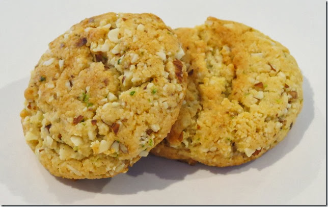 Lime Almond Cookies--Grain Free, Refined Sugar Free