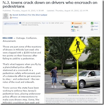 Cops in crosswalks Cops in crosswalks