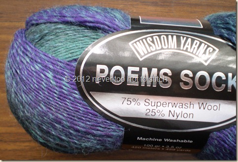 2012 Poems Sock purple