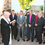 Bendición por el Párroco D. Francisco Hernandez.