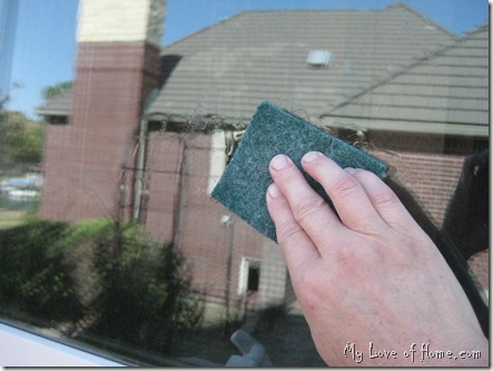 Window Cleaning, Vinegar, Scotch Brite