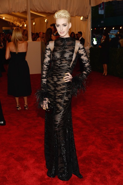 Anne Hathaway attends the Costume Institute Gala