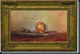 Onion 7x12 canva paper. framed