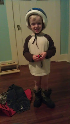 Andy did every single pee in the potty today and is wearing underwear right now