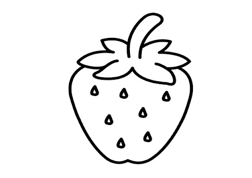 DIBUJOS DE FRESAS PARA COLOREAR