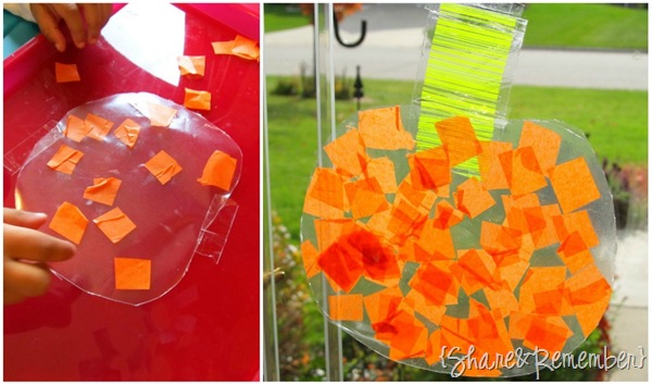 tissue paper pumpkins