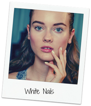 white nails white nails