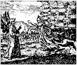 Mylius Philosophia Reformata Fig 21 A Winged Old Man Standing Beside A Forest