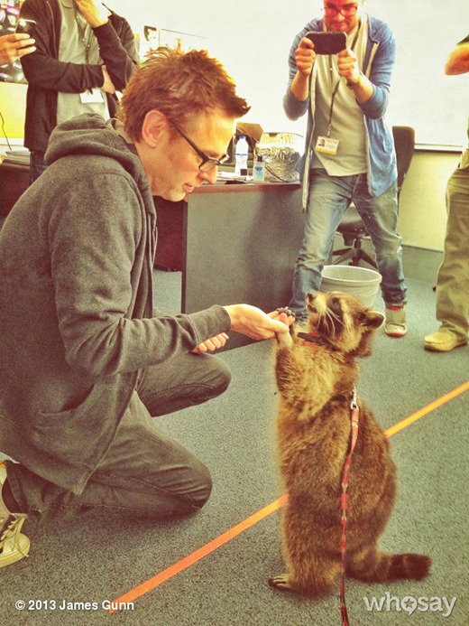 James Gunn mosómedvézett a Guardians of the Galaxy forgatásán
