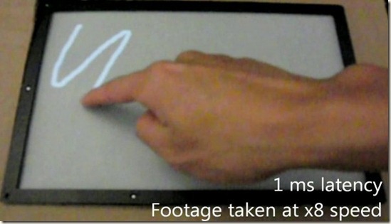 Microsoft cuts touchscreen lag to 1ms, makes other panels look silly