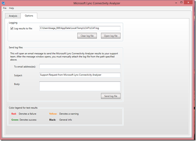 Lync Connectivity Analyzer 2