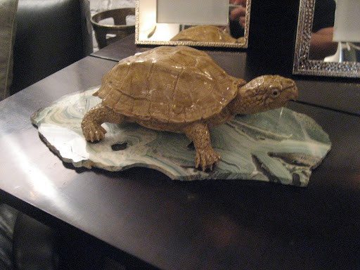 This ceramic turtle has such character.