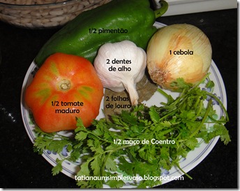 Cebola, tomate, pimentão... Cebola, tomate, pimentão...