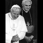 1978 At a conclave of bishops, Ratzinger met a prelate he felt shared his views on the nature of Catholicisim Cardinal Karol Wojtyla, the archibishop of Krakow, Poland and the future John Paul.jpg