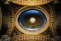 The dome inside St. Peter Basilica The dome inside St. Peter Basilica