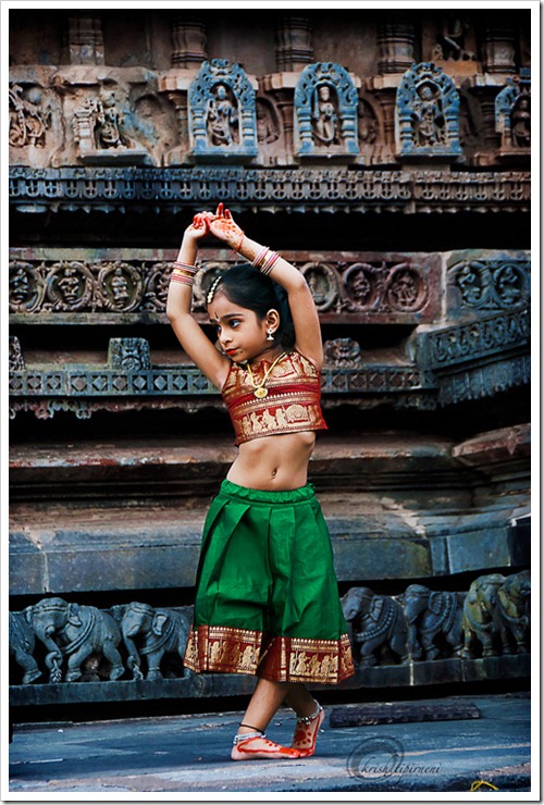 Girl Performing Bharat Natyam