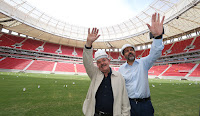 Lula visita estádio Mané Garrincha em Brasília