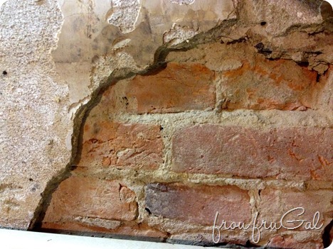 Kitchen Demo - Brick Wall