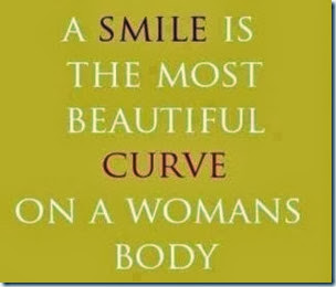 a smile is the most beautiful curve