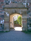 Hallway in wall