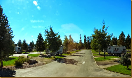 Large sites at the Grizzly RV Park