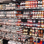 lots of jam in a seefeld grocery store in Seefeld, Tirol, Austria