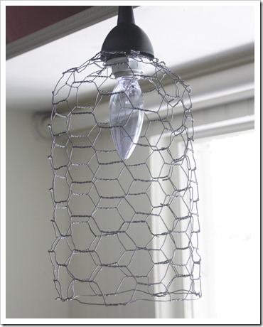 industrial style light DIY
