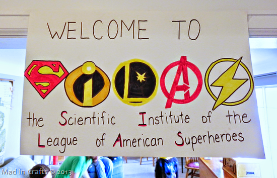 superhero party welcome sign superhero party welcome sign