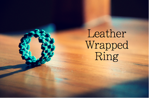 leather wrapped ring tutorial