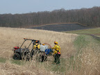 Polaris crew getting ready for unit C1. Note a completed unit B in the background.