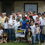 The whole crowd gathered for a picture with Larry Gonzales, candidate for State Rep. SD 52.  After the photo op the crowd was off to block walk.  September 2010.