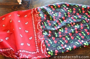 Drawstring Bandanna Backpack Tutorial Step 28