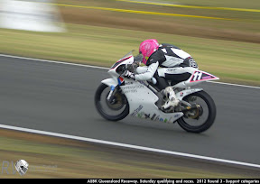 ASBK Queensland Raceway. Saturday qualifying and races.  2012 Round 3 - Support categories