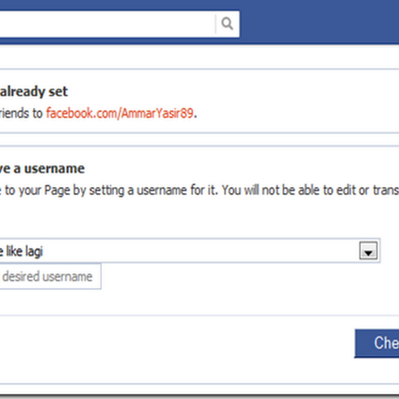 tutorial tukar url facebook anda