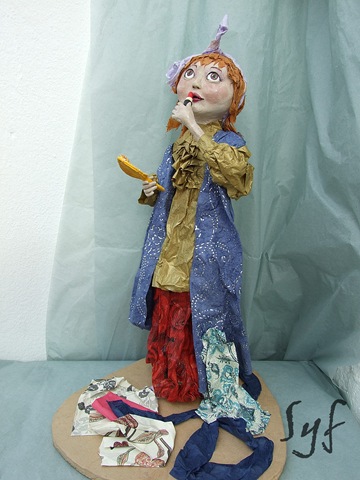 muñeca papel mache-5 muñeca papel mache-5