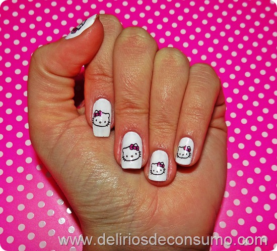 unhas hello kitty