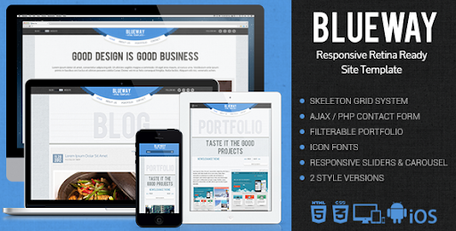 Blueway - Responsive & Retina Ready Web Template - ThemeForest Item for Sale