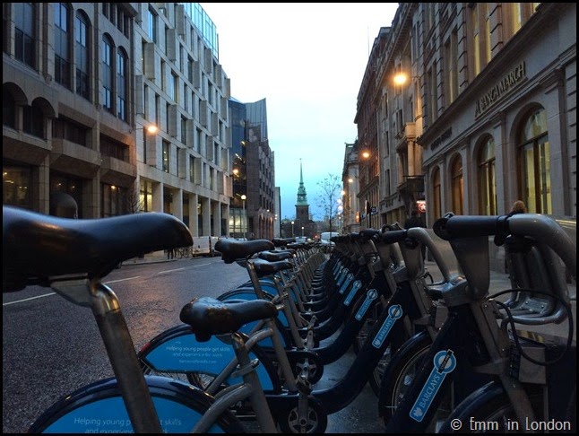 Boris Bikes on Great Tower Street