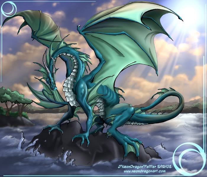 Water Dragon Sun, Dragons