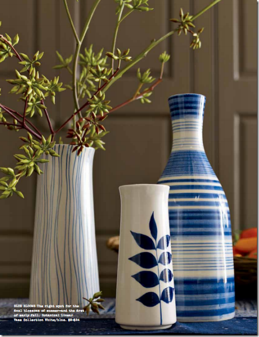 west elm blue white pottery fall 2011